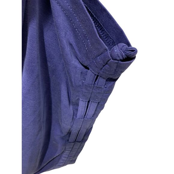 XXL Fabletics Womens Navy Blue Pull On Pants Pockets Ruched Calf - Picture 4 of 7